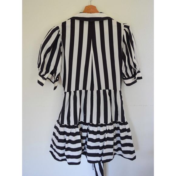 FARM Rio Black and White Striped Dress - Picture 7 of 9